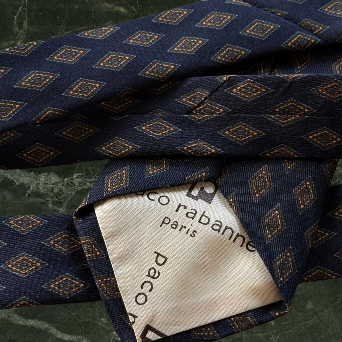Paco Rabanne Tie Geometric Diamond Pattern