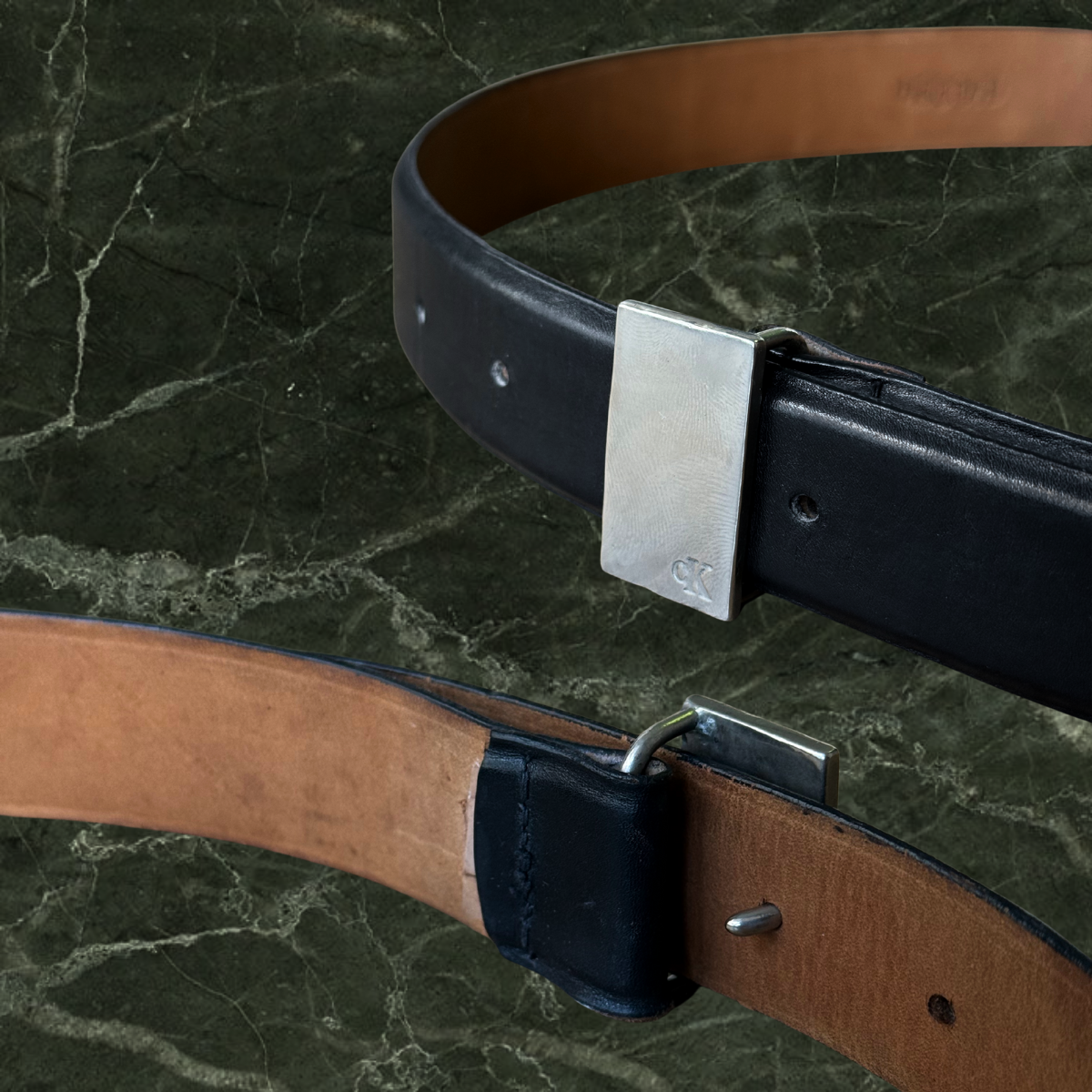 Calvin Klein Black Leather Belt