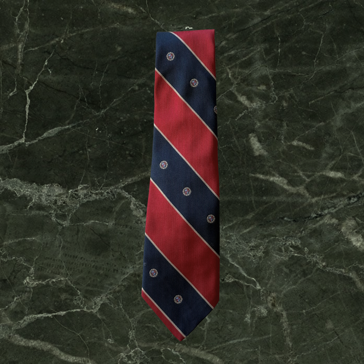 Givenchy Diagonal Stripes Red & Blue Tie