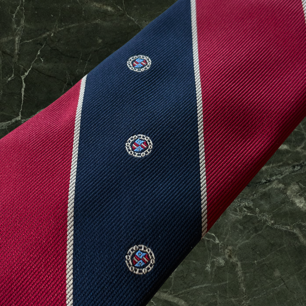 Givenchy Diagonal Stripes Red & Blue Tie