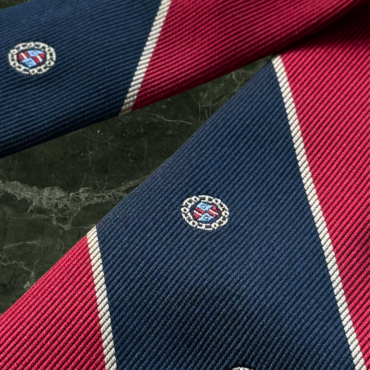 Givenchy Diagonal Stripes Red & Blue Tie