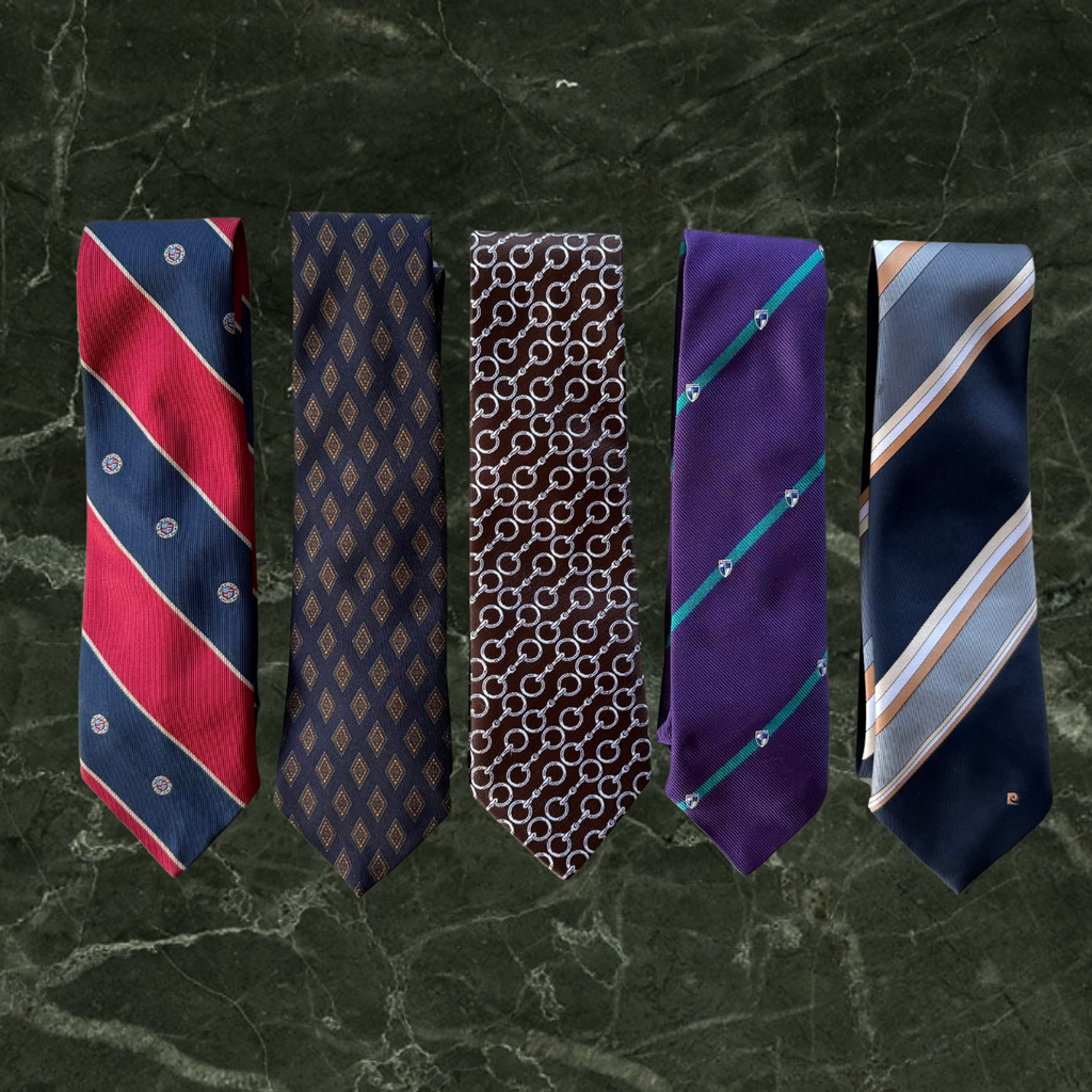 Givenchy Diagonal Stripes Red & Blue Tie