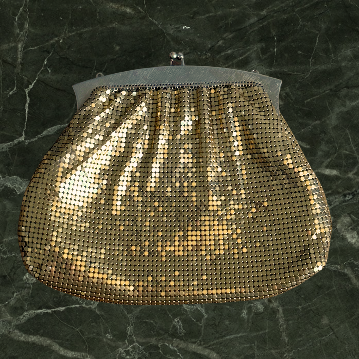 Gold Metalic Vintage Handbag