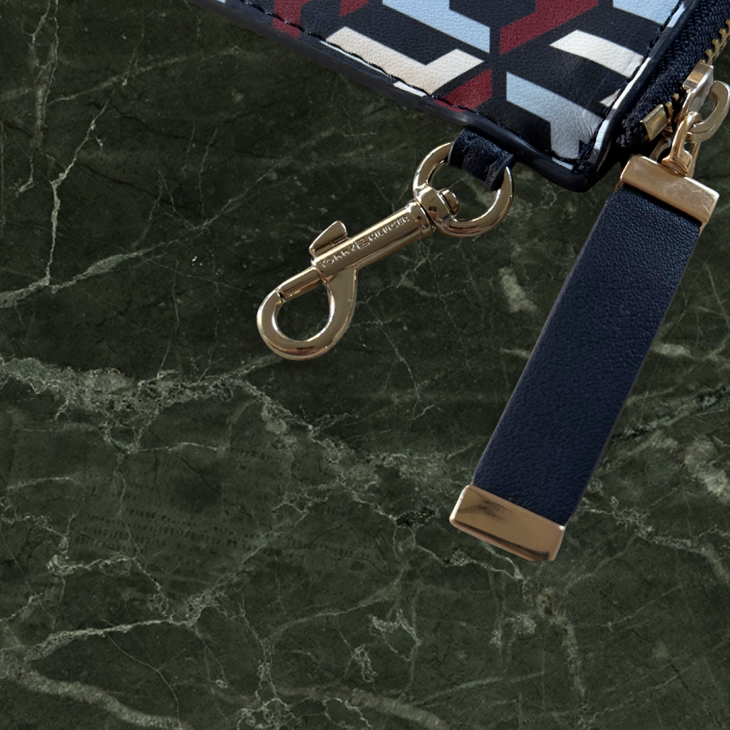 Tommy Hilfiger Monogram Zip Clutch