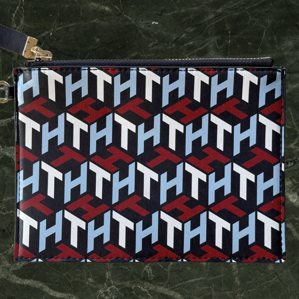 Tommy Hilfiger Monogram Zip Clutch