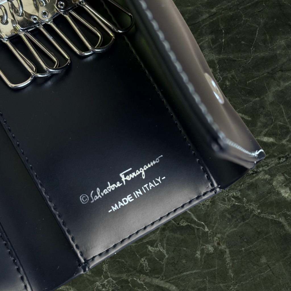 Salvatore Ferragamo Nude & Black Wallet