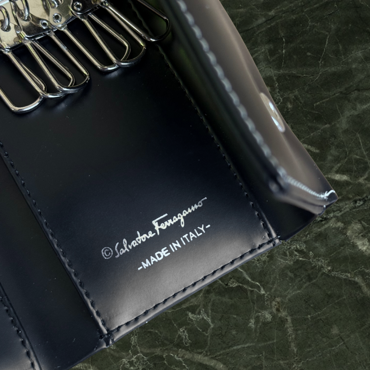 Salvatore Ferragamo Nude & Black Wallet